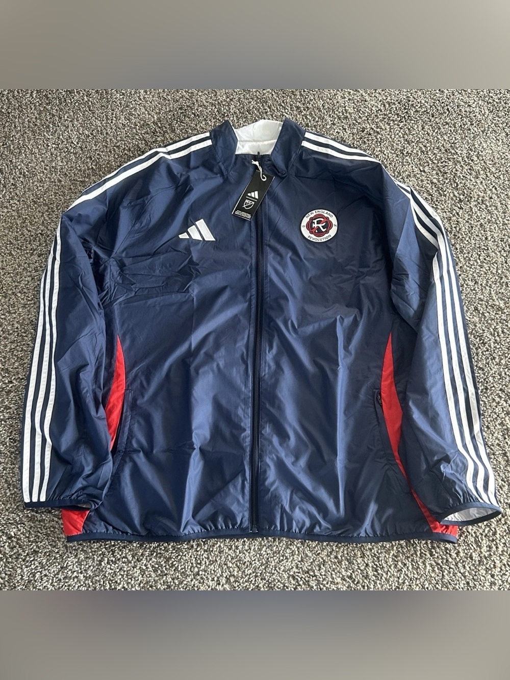 Adidas New England Revolution Reversible Anthem Jacket Men’s Size 2XL JE5637